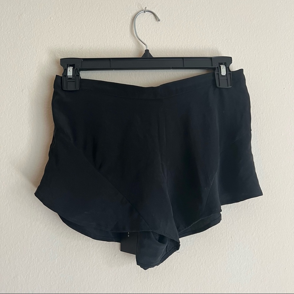 Silk Ruffle Shorts